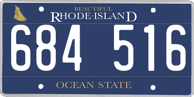 RI license plate 684516