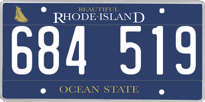 RI license plate 684519