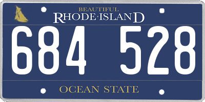 RI license plate 684528