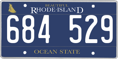 RI license plate 684529