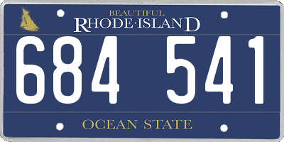 RI license plate 684541
