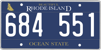 RI license plate 684551