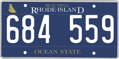 RI license plate 684559