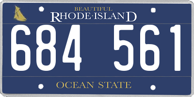 RI license plate 684561