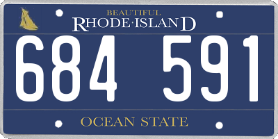 RI license plate 684591