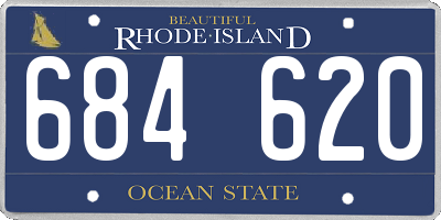 RI license plate 684620