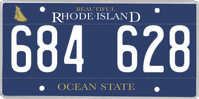 RI license plate 684628