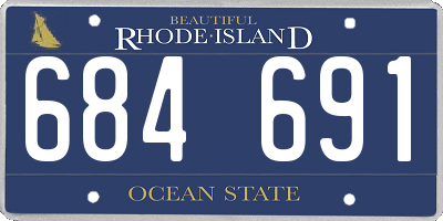 RI license plate 684691