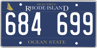 RI license plate 684699