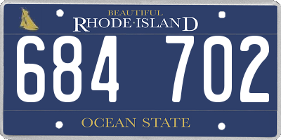 RI license plate 684702