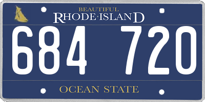 RI license plate 684720