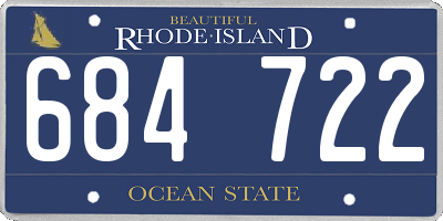 RI license plate 684722