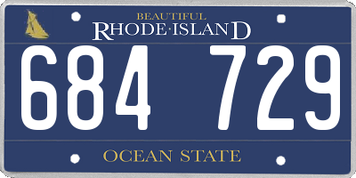 RI license plate 684729
