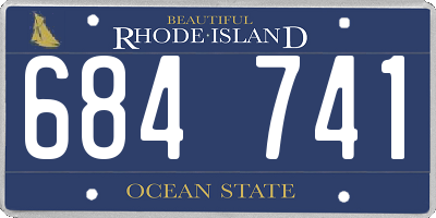 RI license plate 684741