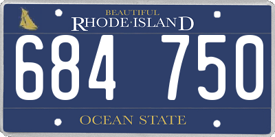 RI license plate 684750