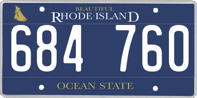 RI license plate 684760