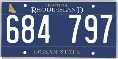RI license plate 684797