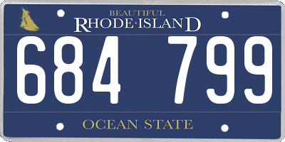 RI license plate 684799