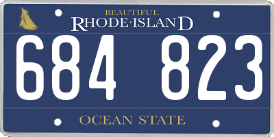 RI license plate 684823