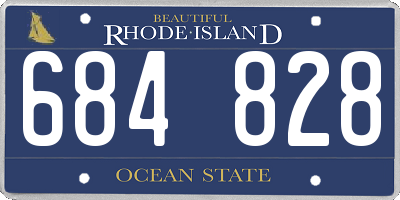 RI license plate 684828