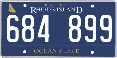 RI license plate 684899