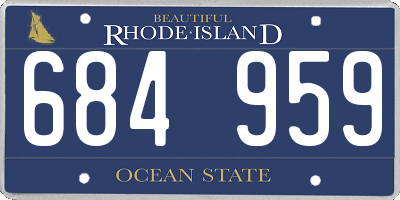 RI license plate 684959
