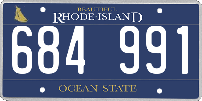 RI license plate 684991