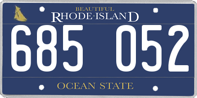 RI license plate 685052