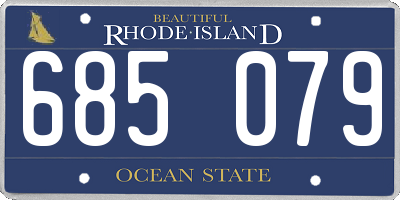 RI license plate 685079