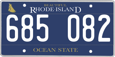 RI license plate 685082