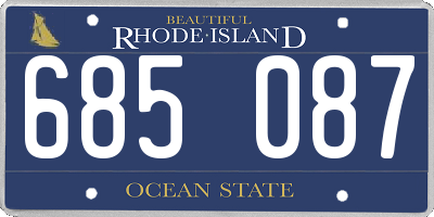 RI license plate 685087