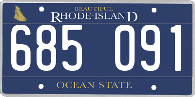 RI license plate 685091