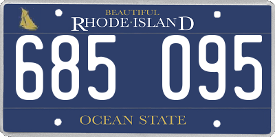 RI license plate 685095