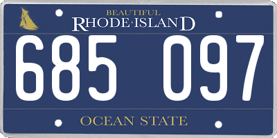 RI license plate 685097