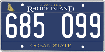 RI license plate 685099