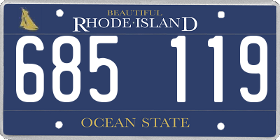 RI license plate 685119
