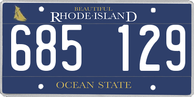 RI license plate 685129