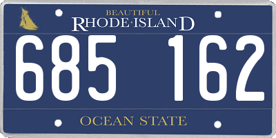 RI license plate 685162