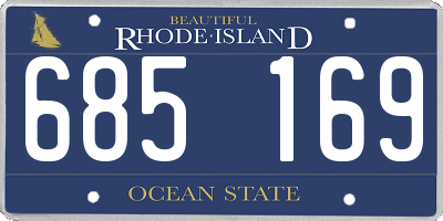 RI license plate 685169