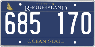 RI license plate 685170