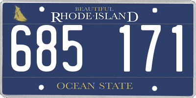 RI license plate 685171