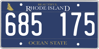RI license plate 685175