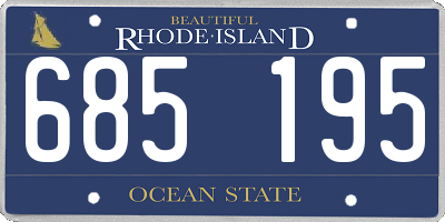 RI license plate 685195