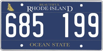RI license plate 685199
