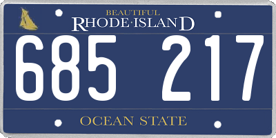 RI license plate 685217