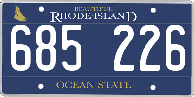 RI license plate 685226