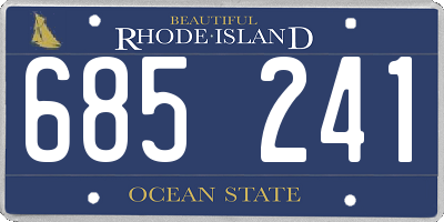 RI license plate 685241