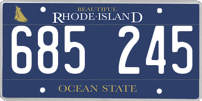 RI license plate 685245