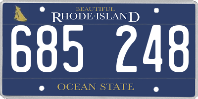RI license plate 685248
