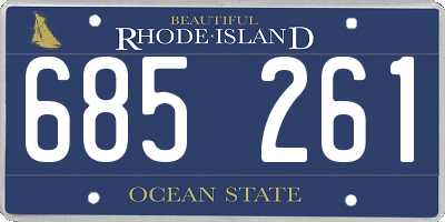 RI license plate 685261